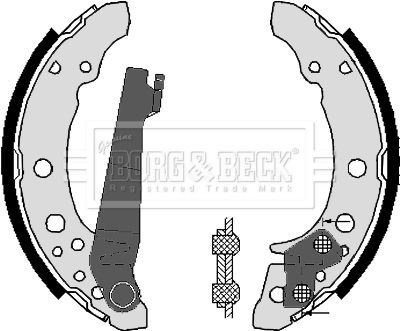 BORG & BECK stabdžių trinkelių komplektas BBS6248